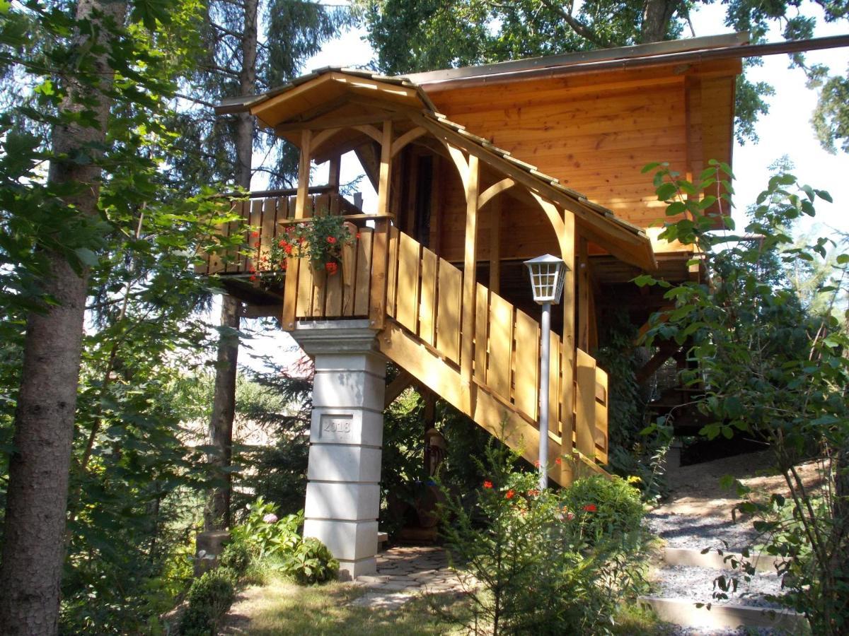 Baumhaus Wolfshoehle Fischach Eksteriør bilde