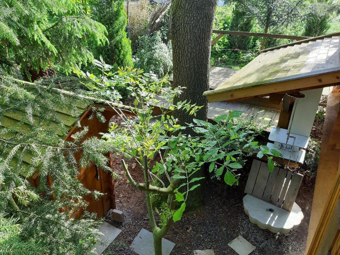 Baumhaus Wolfshoehle Fischach Eksteriør bilde